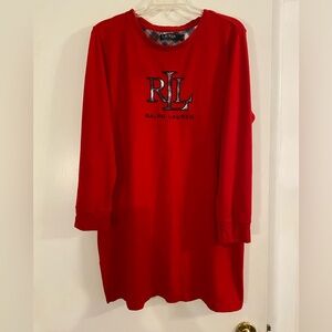 Ralph Lauren red sleep shirt
